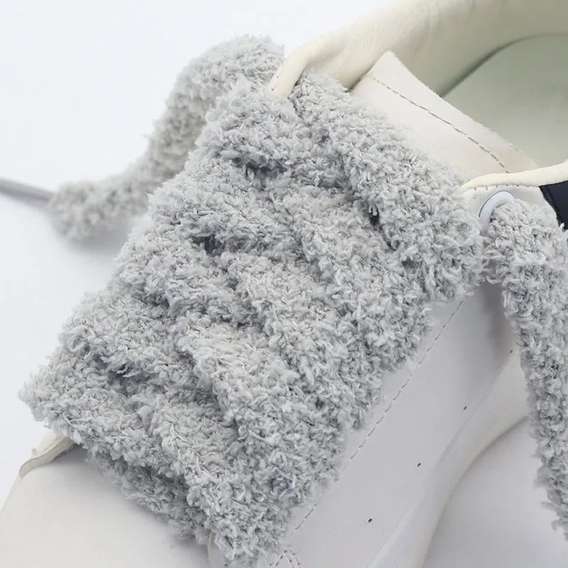 LACETS FLUFFY - BLEU MENTHE