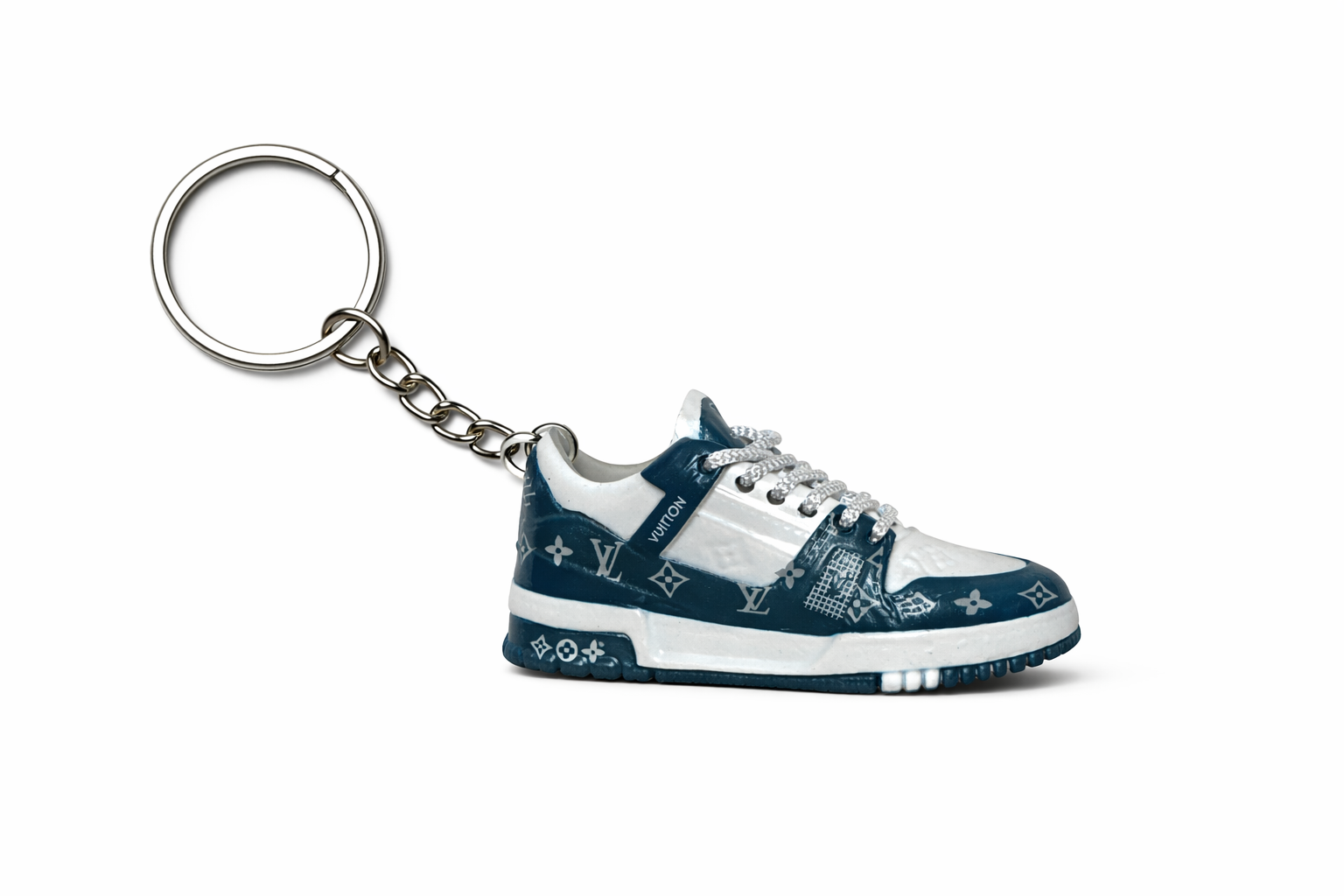 Porte-clés LV Trainer 'Monogram Denim'
