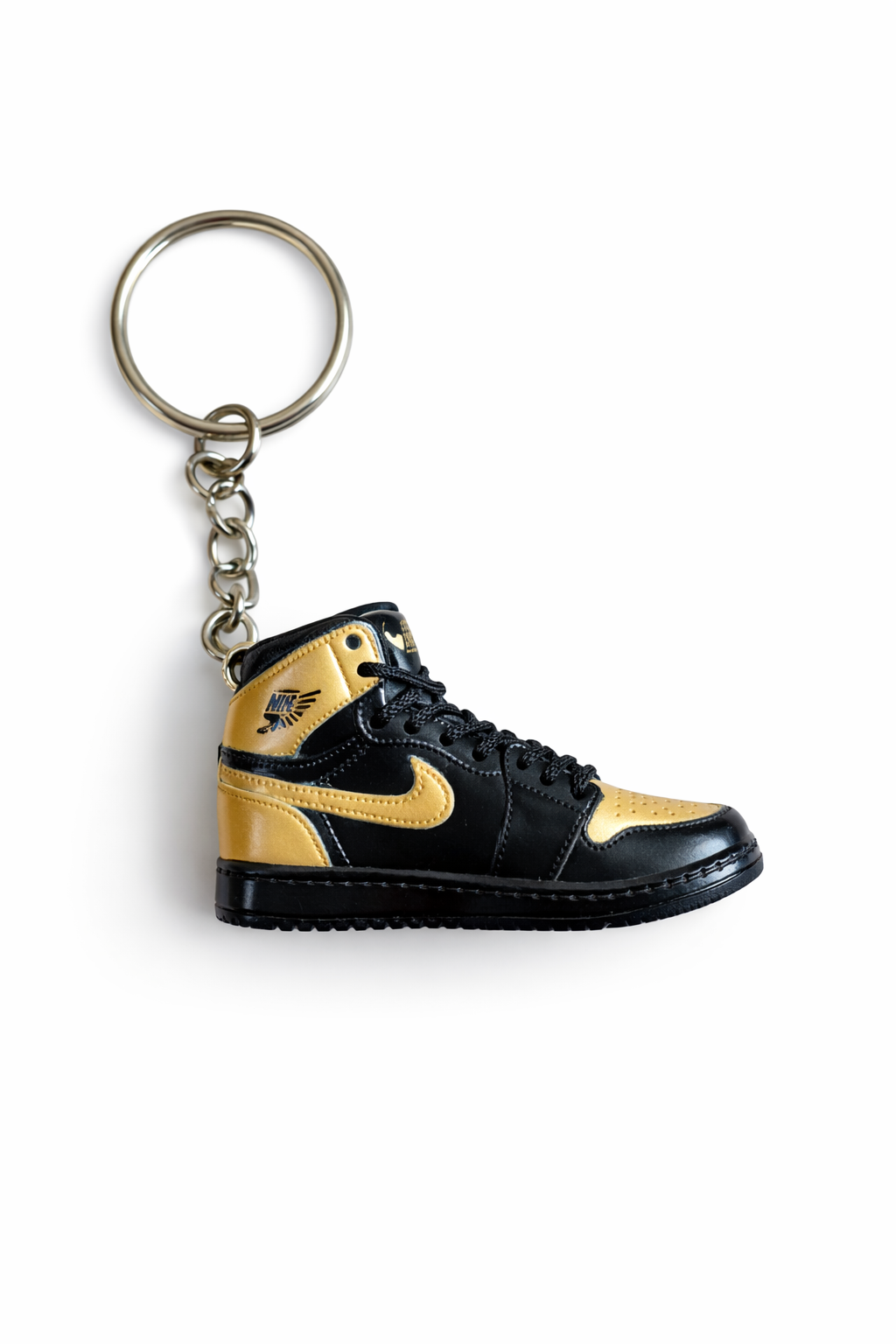 Porte-clés Air Jordan 'Patent Black Gold'