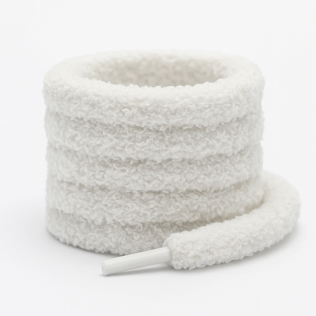LACETS FLUFFY - BLANC