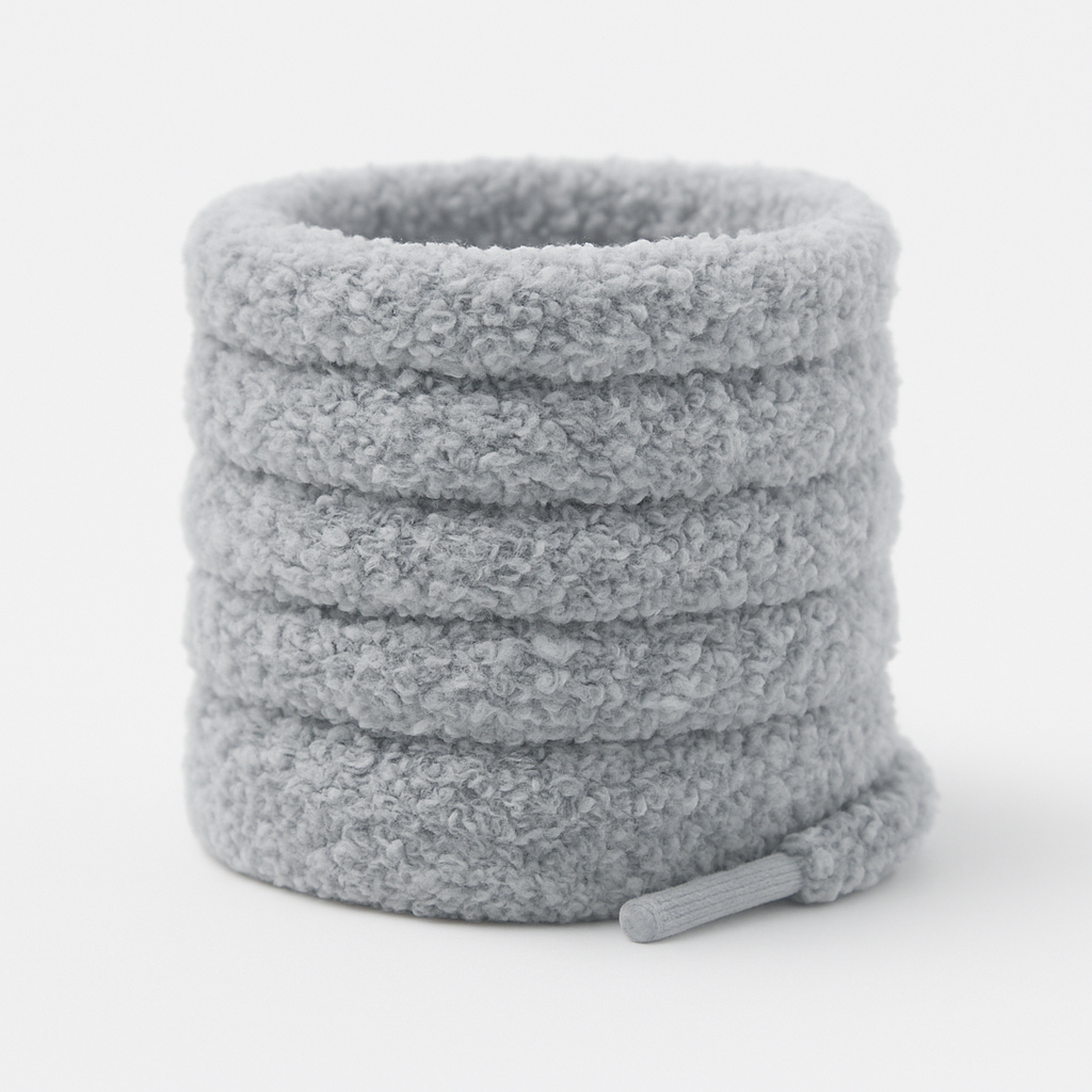 LACETS FLUFFY - GRIS
