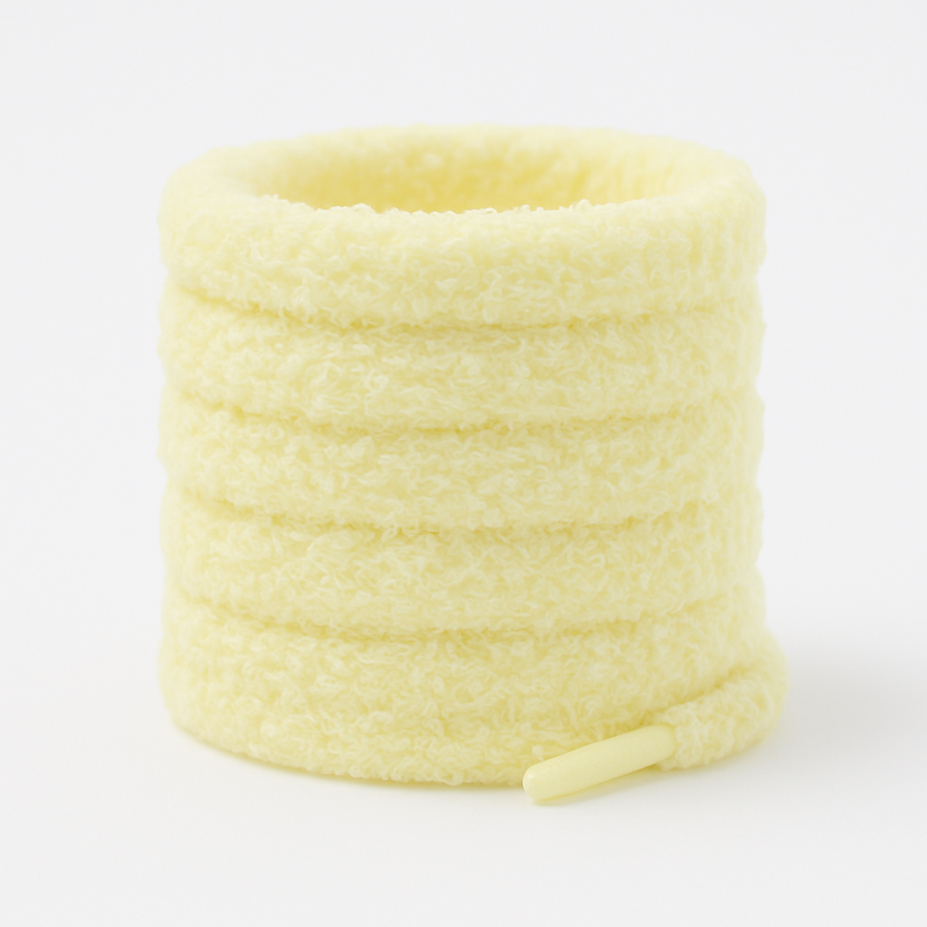 LACETS FLUFFY - JAUNE