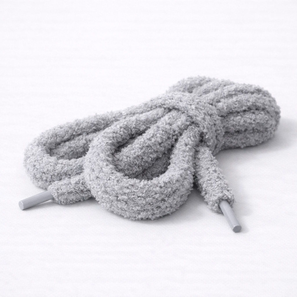 LACETS FLUFFY - GRIS